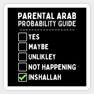 Arab Parents Probability Guide Magnet